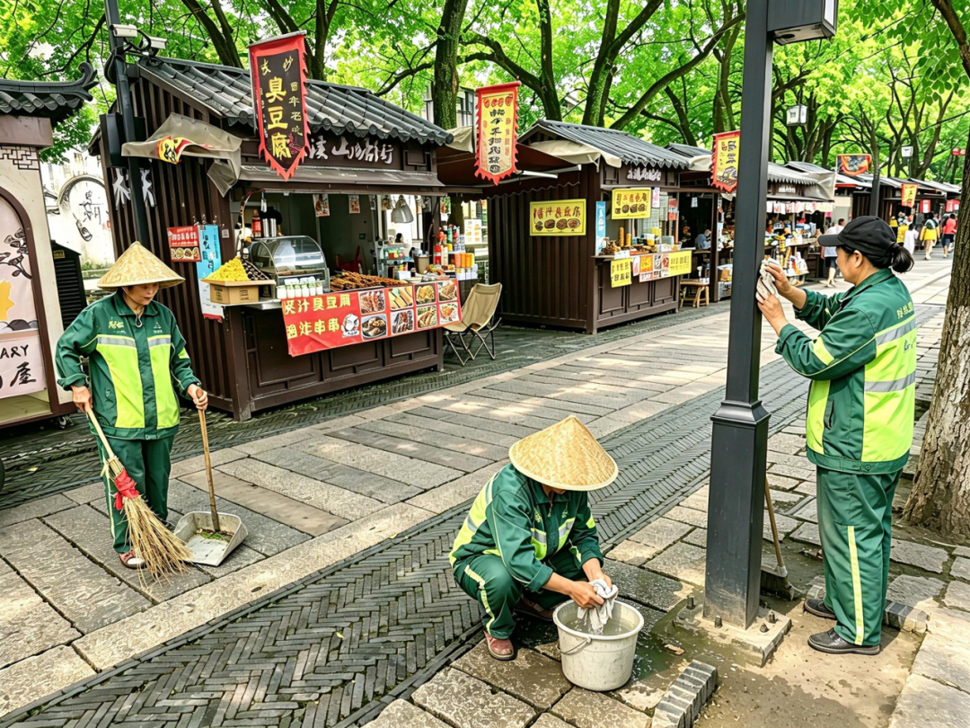 央視聚焦木瀆古鎮｜鴻灌環境匠心保潔護航千年江南古韻(圖5)